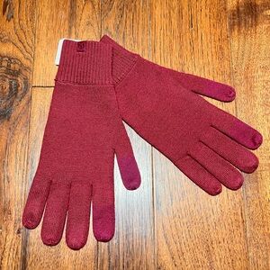 Lululemon Warm Revelation Gloves, Maroon, XL, NWT